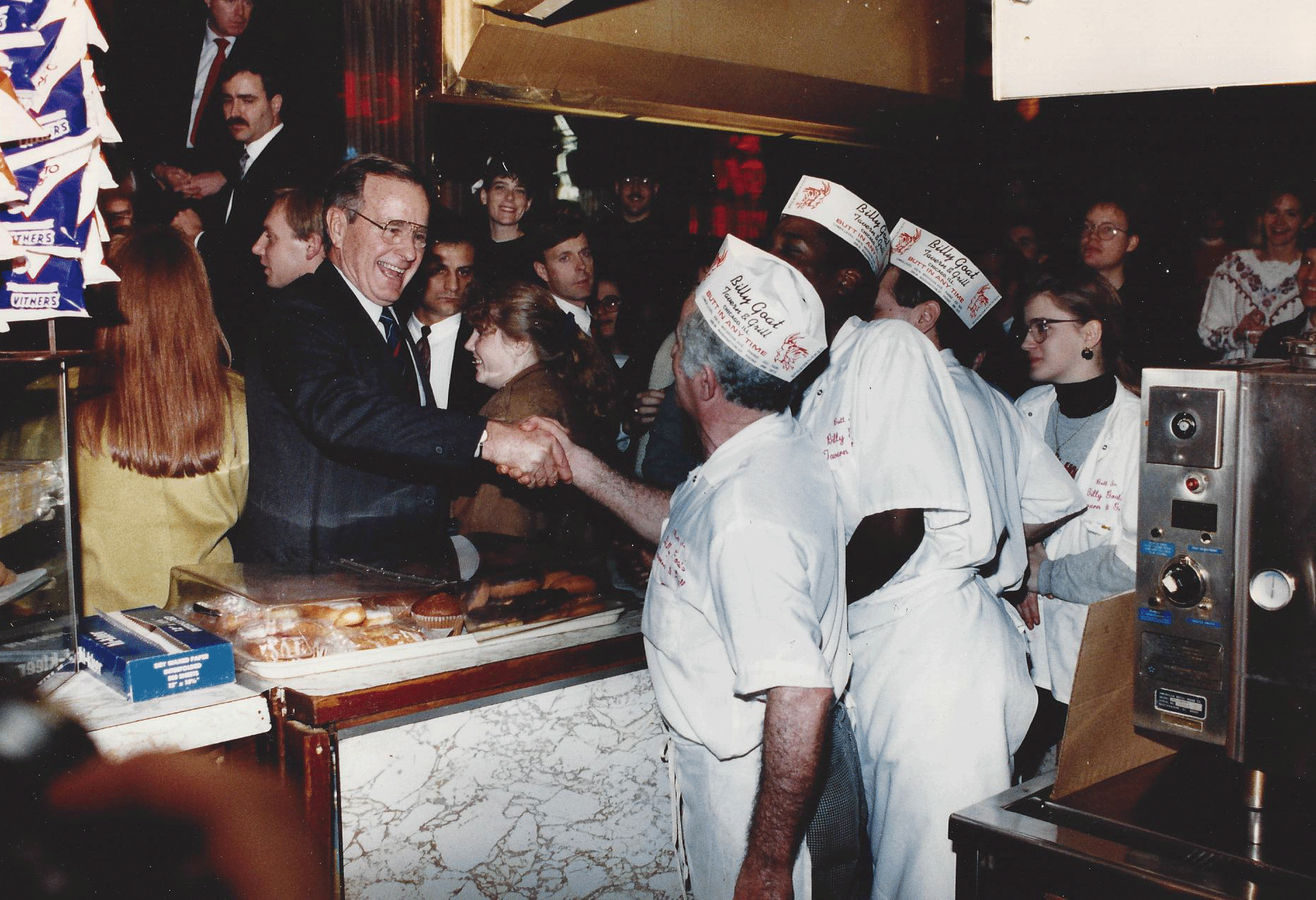 President-Bush-Greeting-Staff